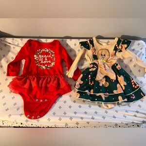 Bundle of baby Christmas Dresses